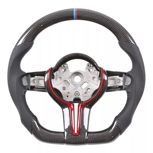 Carbon Flat Bottom Steering Wheel for BMW M2 F87/M3 F80/M4 F82/M5 F90 - Steering Wheel