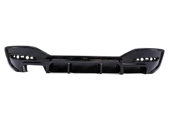 BMW 1 Series M Sport F20 F21 LCI Single Exit (118i 120i 120d 125i) EVO-1 Gloss Black Rear Diffuser by ZAERO (2015-2019) - Reinhart Autohaus