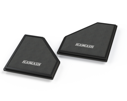 Pair of Ramair Replacement Foam Panel Air Filters to fit BMW M2 M3 M4 3.0T S58 - Panel Filter