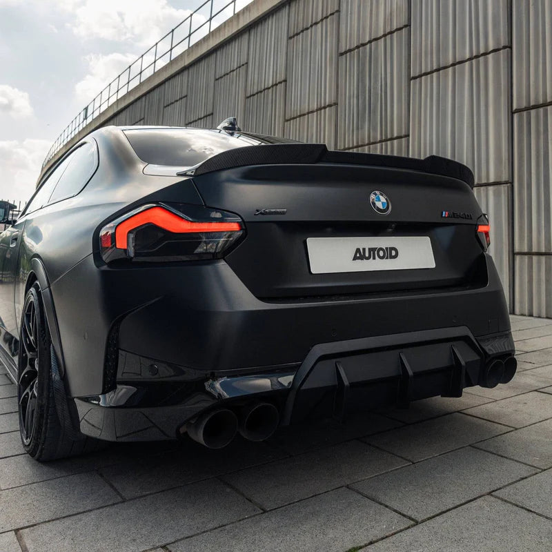 BMW M2 G87 2 SERIES & M240I G42 PRE-PREG CARBON FIBRE ID-01 REAR SPOILER BY TRE (2021 + ) - Carbon Rear Spoiler