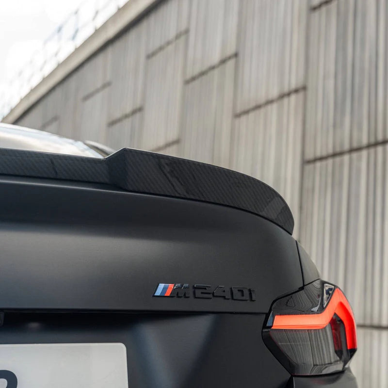 BMW M2 G87 2 SERIES & M240I G42 PRE-PREG CARBON FIBRE ID-01 REAR SPOILER BY TRE (2021 + ) - Carbon Rear Spoiler