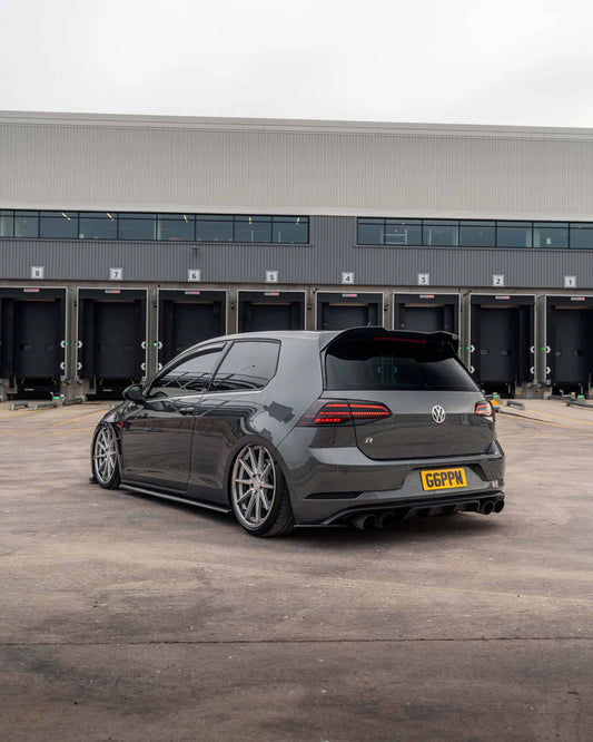 VW Golf R Mk7.5 EVO-1 Gloss Black Rear Diffuser by ZAERO (2017-2020) - Reinhart Autohaus