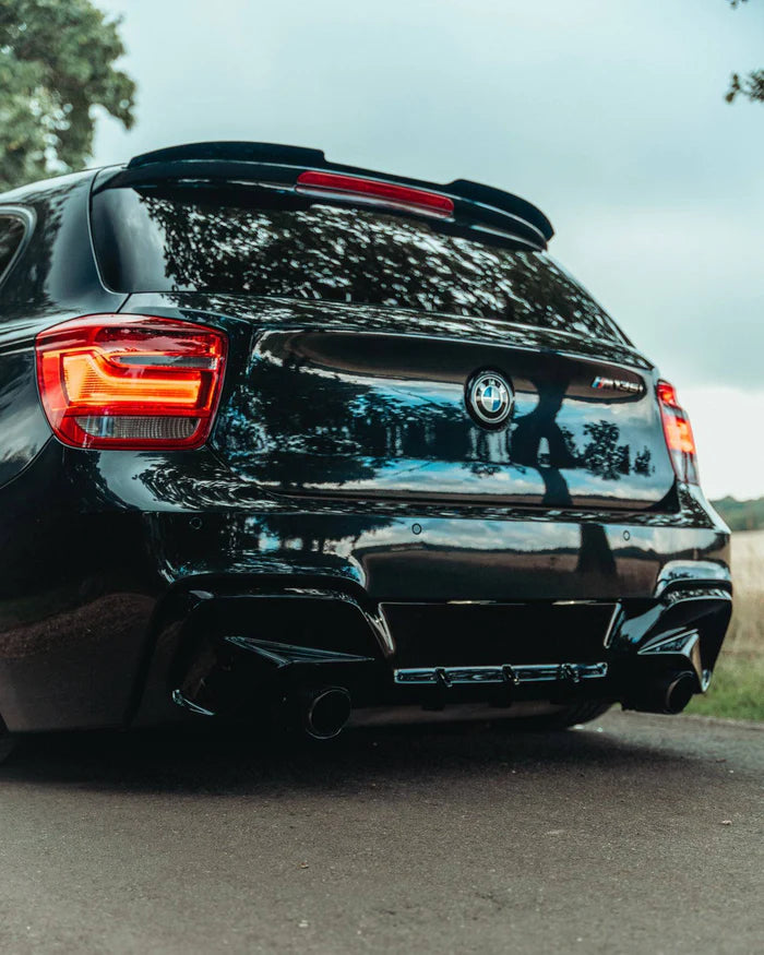 BMW 1 Series & M135i F20 F21 Pre-LCI EVO-1 Gloss Black Rear Diffuser by ZAERO (2011-2015) - Reinhart Autohaus