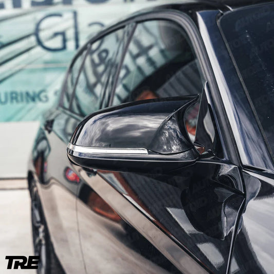 TRE Gloss Black M Style Wing Mirror Unit for BMW (2012-2019, F20 F21 F22 F30 F32 F87) - Reinhart Autohaus