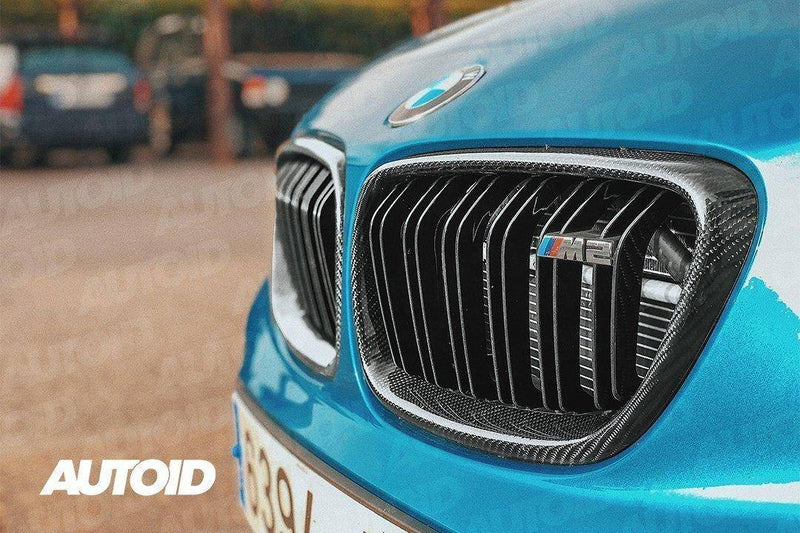 Carbon Fibre Double Slat Kidney Grilles for BMW 2 Series & M2 (2014-2020, F22 F87) - Reinhart Autohaus