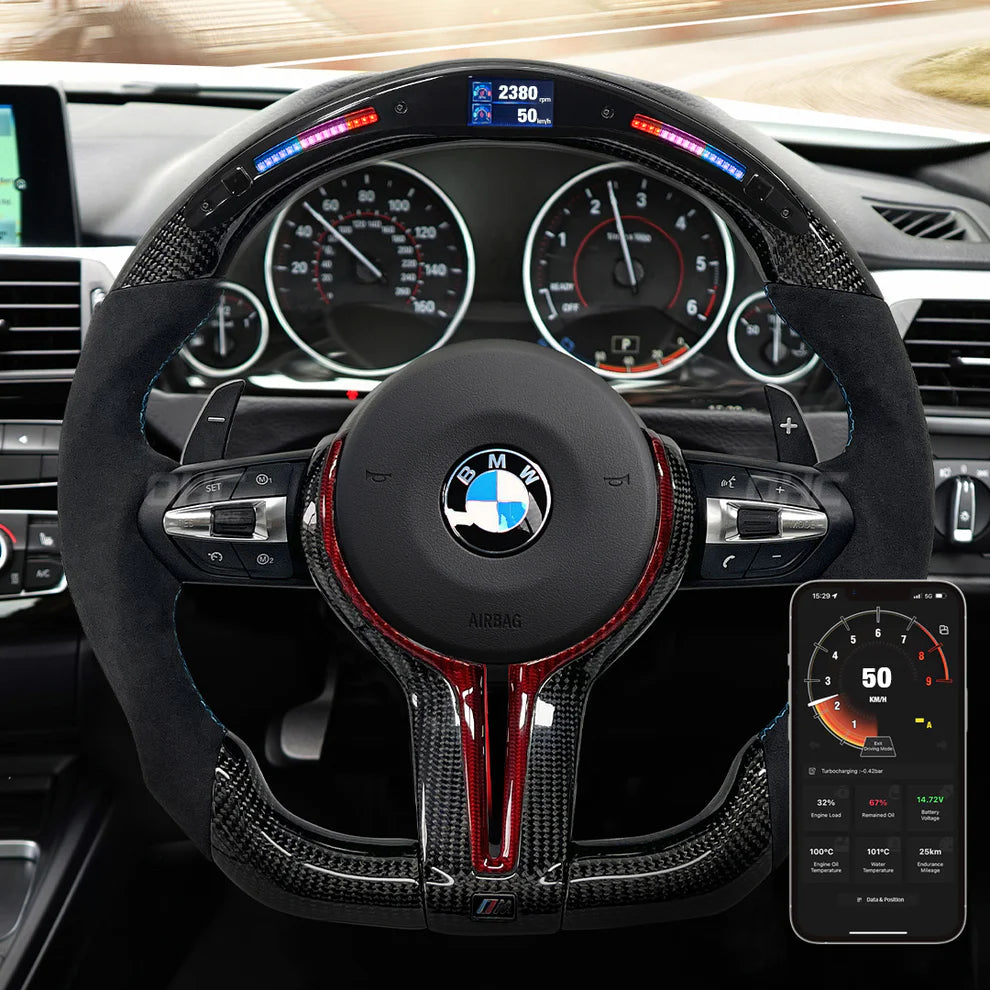 Galaxy Pro LED Steering Wheel for BMW M2 F87/M3 F80/M4 F82/M5 F90 - Steering Wheel