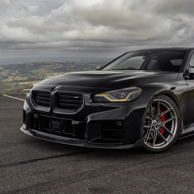 BMW G87 M2 TR87 CARBON FIBRE FRONT SPLITTER WITH WINGLETS BY TRE (2023 + ) - Carbon Splitter