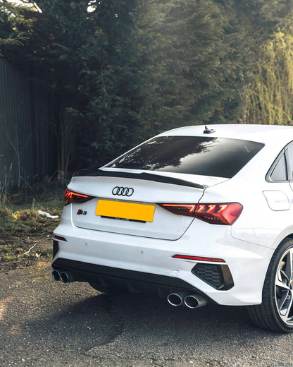 TRE Pre-preg Carbon Fibre Ducktail Rear Spoiler for Audi A3, S3 & RS3 (2021+, 8Y) - Reinhart Autohaus