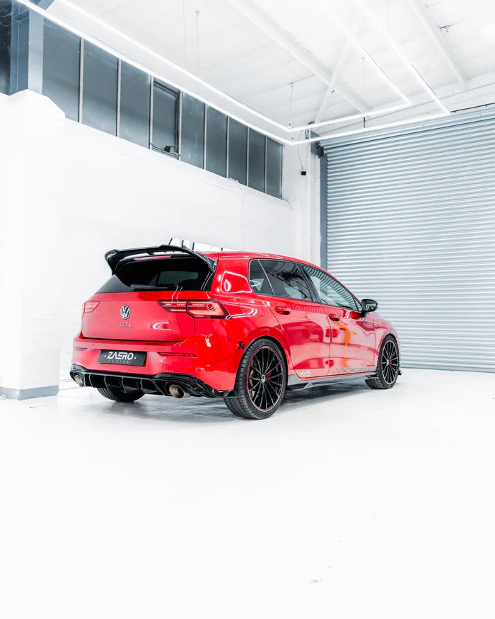 VW Golf GTI Clubsport & Golf R Mk8 EVO-1 Gloss Black Rear Spoiler by ZAERO (2020+) - Reinhart Autohaus