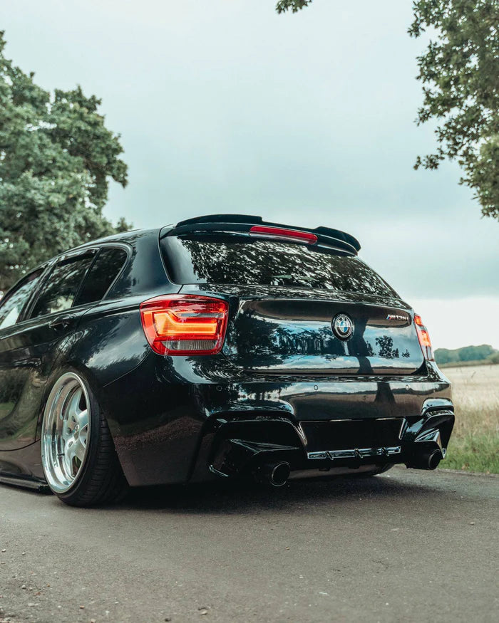 BMW 1 Series & M135i F20 F21 Pre-LCI EVO-1 Gloss Black Rear Diffuser by ZAERO (2011-2015) - Reinhart Autohaus
