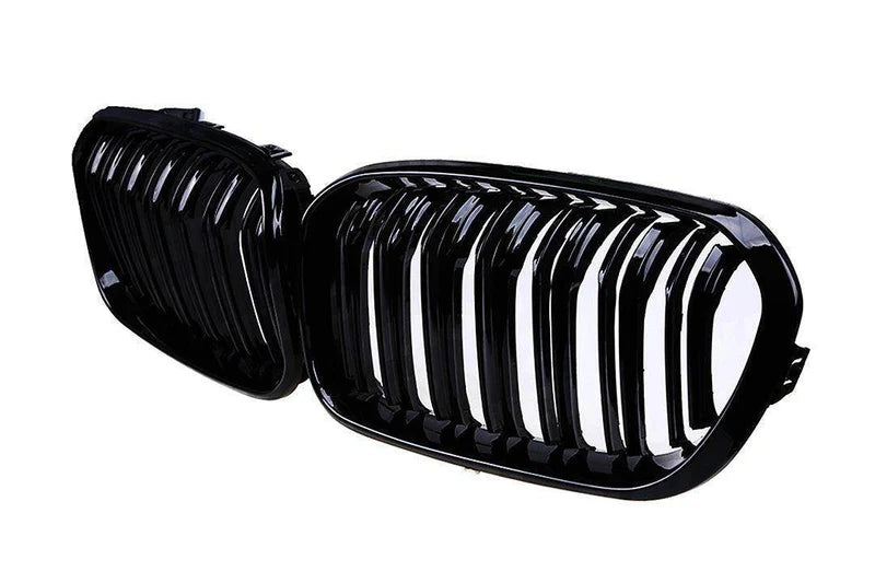 BMW 1 Series, M135i & M140i F20 F21 LCI Gloss Black Kidney Grilles (2015-2019) - Reinhart Autohaus