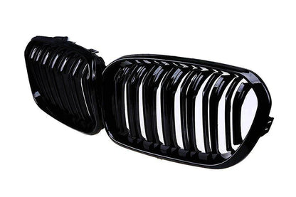 BMW 1 Series, M135i & M140i F20 F21 LCI Gloss Black Kidney Grilles (2015-2019) - Reinhart Autohaus