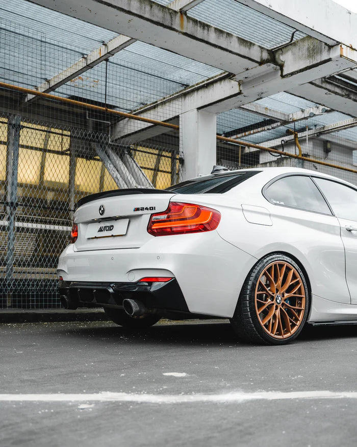 BMW 2 Series M235i & M240i F22 F23 EVO-1 Gloss Black Rear Diffuser by ZAERO (2014-2019) - Reinhart Autohaus