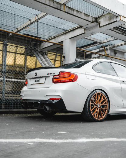 BMW 2 Series M235i & M240i F22 F23 EVO-1 Gloss Black Rear Diffuser by ZAERO (2014-2019) - Reinhart Autohaus