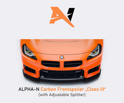 BMW M2 G87 Carbon Fibre Class 3 Front Splitter by Alpha-N (2023 + ) - Carbon Splitter