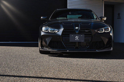 3DDesign Carbon Fibre Front Splitter for BMW M3 & M4 (2020+, G80 G81 G82 G83) - Reinhart Autohaus