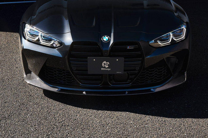 3DDesign Carbon Fibre Front Splitter for BMW M3 & M4 (2020+, G80 G81 G82 G83) - Reinhart Autohaus