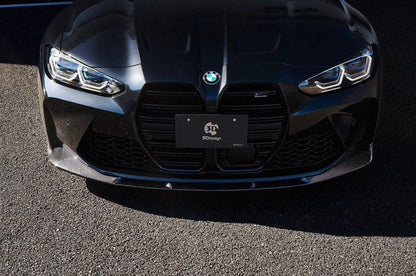 3DDesign Carbon Fibre Front Splitter for BMW M3 & M4 (2020+, G80 G81 G82 G83) - Reinhart Autohaus