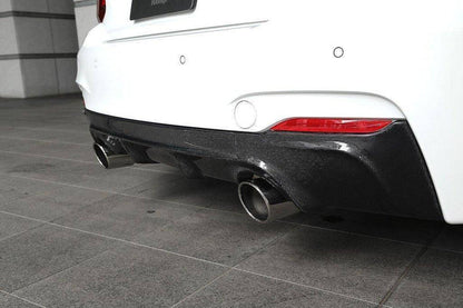 3DDesign Carbon Fibre Rear Diffuser for BMW 2 Series (2014-2020, F22 F23) - Reinhart Autohaus