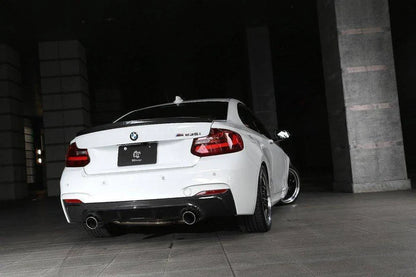3DDesign Carbon Fibre Rear Diffuser for BMW 2 Series (2014-2020, F22 F23) - Reinhart Autohaus