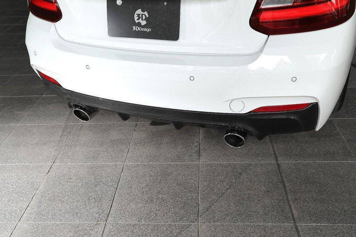 3DDesign Carbon Fibre Rear Diffuser for BMW 2 Series (2014-2020, F22 F23) - Reinhart Autohaus