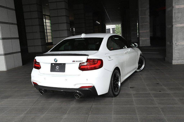 3DDesign Carbon Fibre Rear Diffuser for BMW 2 Series (2014-2020, F22 F23) - Reinhart Autohaus