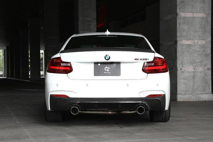 3DDesign Carbon Fibre Rear Diffuser for BMW 2 Series (2014-2020, F22 F23) - Reinhart Autohaus