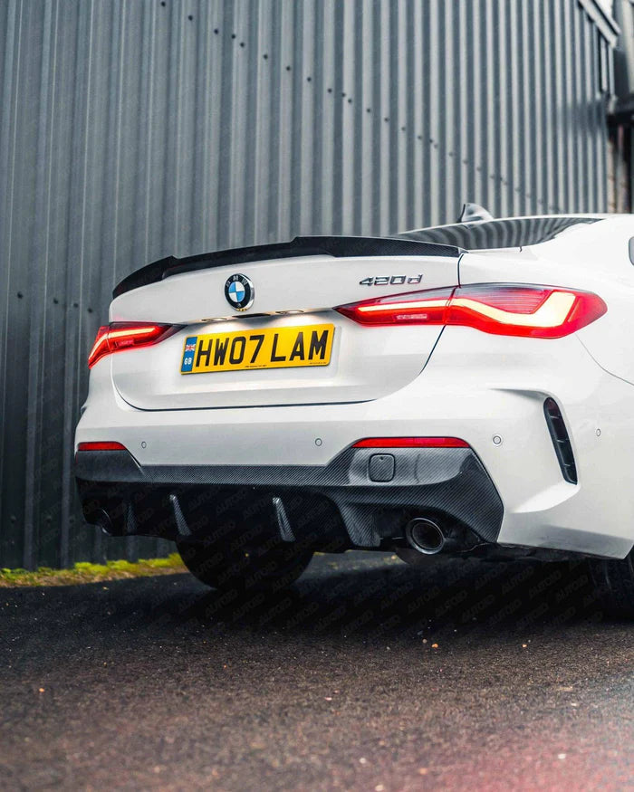 3DDesign Carbon Fibre Rear Diffuser for BMW 4 Series (2020+, G22 G23) - Reinhart Autohaus