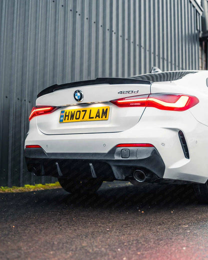 3DDesign Carbon Fibre Rear Diffuser for BMW 4 Series (2020+, G22 G23) - Reinhart Autohaus
