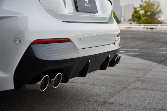 3DDesign Carbon Fibre Rear Diffuser for BMW 4 Series (2020+, G22 G23) - Reinhart Autohaus