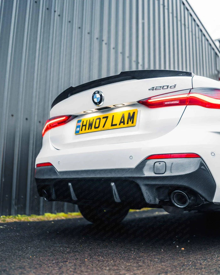 3DDesign Carbon Fibre Rear Diffuser for BMW 4 Series (2020+, G22 G23) - Reinhart Autohaus