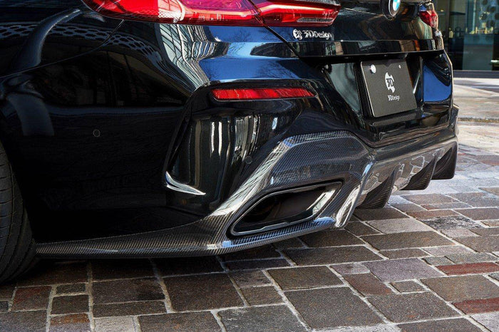 3DDesign Carbon Fibre Rear Diffuser for BMW 8 Series (2019+, G16) - Reinhart Autohaus