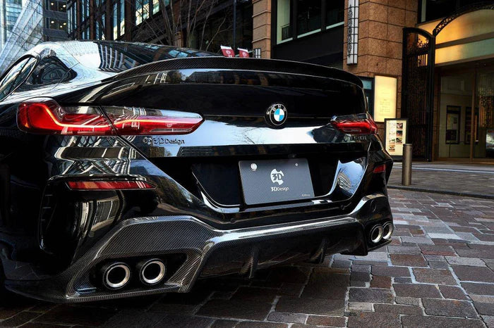 3DDesign Carbon Fibre Rear Diffuser for BMW 8 Series (2019+, G16) - Reinhart Autohaus