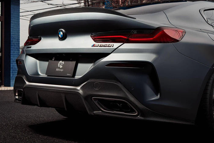 3DDesign Carbon Fibre Rear Diffuser for BMW 8 Series (2019+, G16) - Reinhart Autohaus