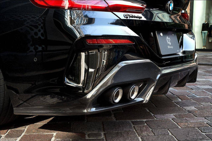 3DDesign Carbon Fibre Rear Diffuser for BMW 8 Series (2019+, G16) - Reinhart Autohaus