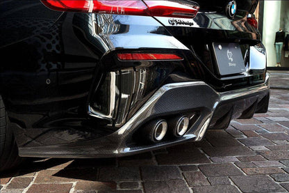 3DDesign Carbon Fibre Rear Diffuser for BMW 8 Series (2019+, G16) - Reinhart Autohaus