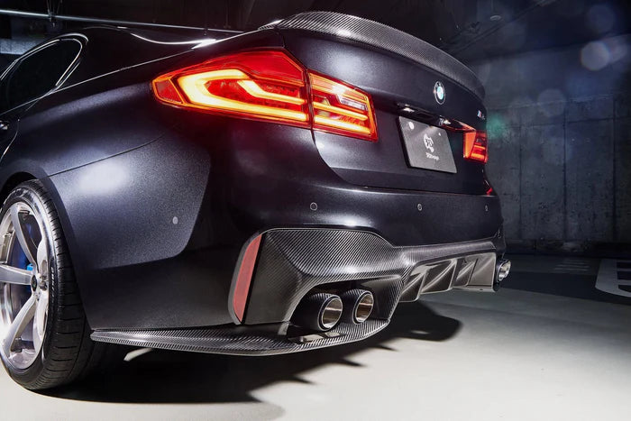 3DDesign Carbon Fibre Rear Diffuser for BMW M5 (2017-2023, F90) - Reinhart Autohaus