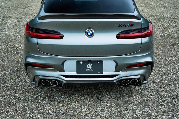 3DDesign Carbon Fibre Rear Diffuser for BMW X4M (2019+, F98) - Reinhart Autohaus