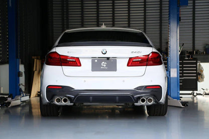 3DDesign Carbon Fibre Rear Diffuser (Type 1) for BMW 5 Series M Sport (2017-2023, G31) - Reinhart Autohaus