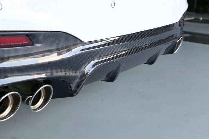 3DDesign Carbon Fibre Rear Diffuser (Type 1) for BMW 5 Series M Sport (2017-2023, G31) - Reinhart Autohaus