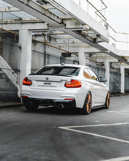 BMW 2 Series M235i & M240i F22 F23 EVO-1 Gloss Black Rear Diffuser by ZAERO (2014-2019) - Reinhart Autohaus