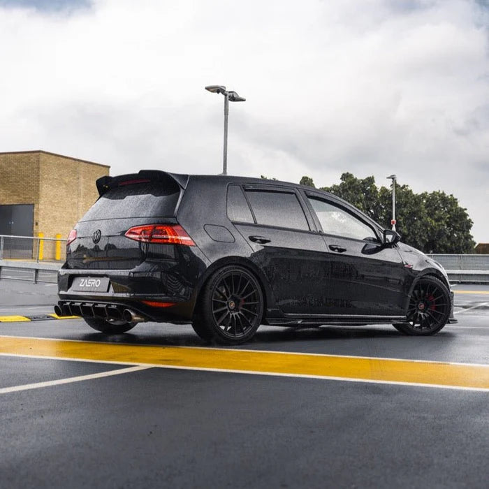 VW Golf GTI Mk7 EVO-1 Gloss Black Rear Diffuser by ZAERO (2013-2017) - Reinhart Autohaus