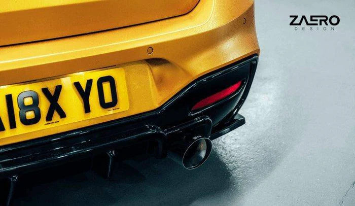 BMW 1 Series, M135i & M140i F20 F21 LCI EVO-1 Gloss Black Diffuser Side Spat Flap Extensions by ZAERO (2015-2019) - Reinhart Autohaus