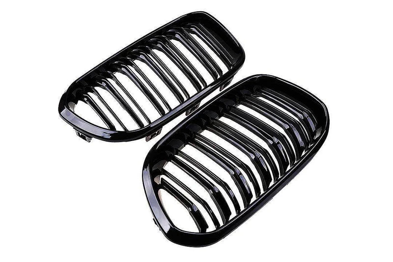 BMW 1 Series, M135i & M140i F20 F21 LCI Gloss Black Kidney Grilles (2015-2019) - Reinhart Autohaus