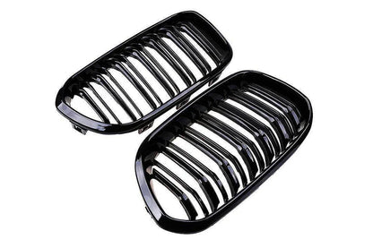 BMW 1 Series, M135i & M140i F20 F21 LCI Gloss Black Kidney Grilles (2015-2019) - Reinhart Autohaus