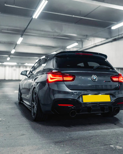 BMW M135i & M140i F20 F21 LCI EVO-1 Gloss Black Rear Diffuser by ZAERO (2015-2019) - Reinhart Autohaus