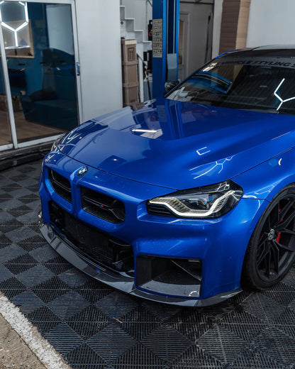 BMW G87 M2 TR87 CARBON FIBRE FLAT FRONT SPLITTER BY TRE (2023 + ) - Carbon Splitter
