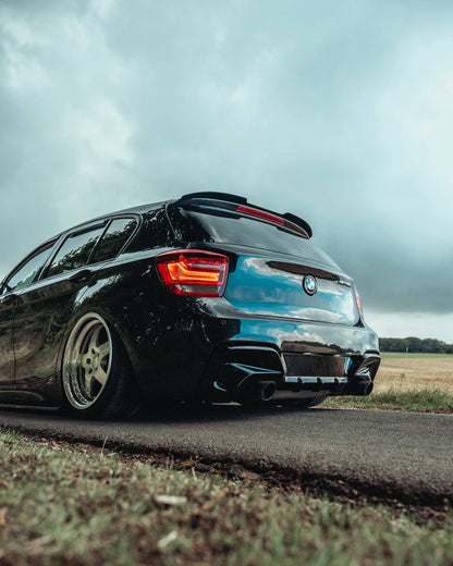 BMW 1 Series & M135i F20 F21 Pre-LCI EVO-1 Gloss Black Rear Diffuser by ZAERO (2011-2015) - Reinhart Autohaus