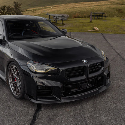 BMW G87 M2 TR87 CARBON FIBRE FRONT SPLITTER WITH WINGLETS BY TRE (2023 + ) - Carbon Splitter