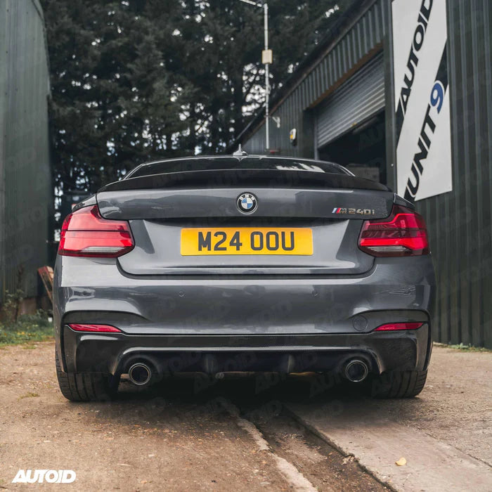 Carbon Fibre Performance Rear Diffuser for BMW M235i & M240i (2014-2020, F22 F23) - Reinhart Autohaus